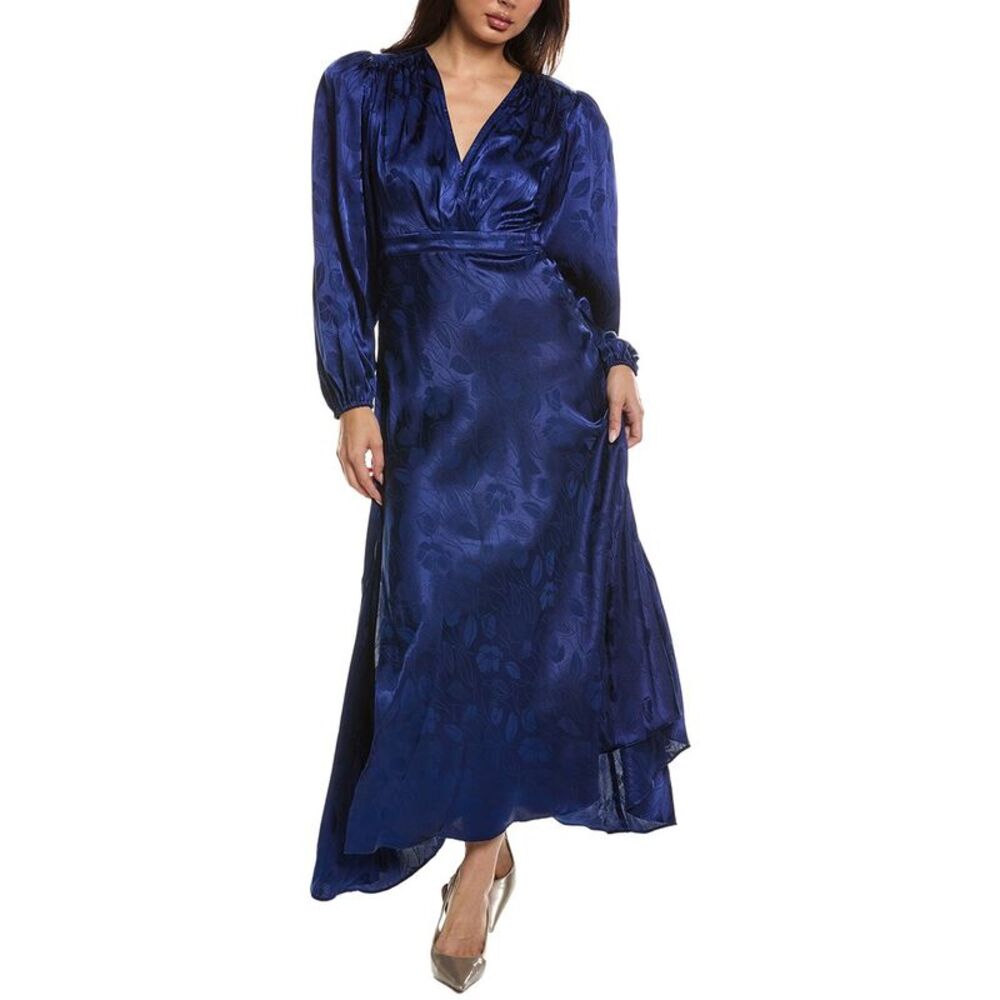Ronny Kobo Womens Estelle Maxi Dress, Navy